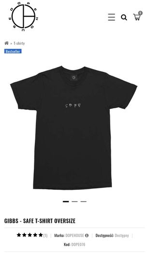 DOPEHOUSE Gibbs T-shirt Black Unisex M   Made in Poland