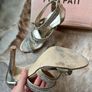 Poti Pati gold rhinestone embellished high heels  Size 36 Image 4