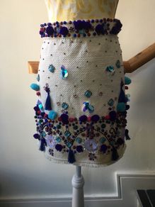 River Island embroidered skirt, new, size 12