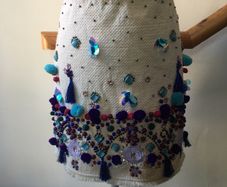River Island embroidered skirt, new, size 12