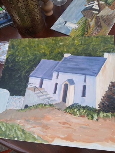 original oil on canvas paintings Signed not framed