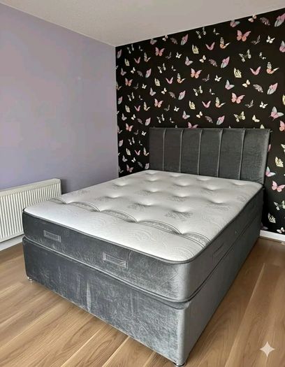 Double & King Size Bed Frame With Mattress