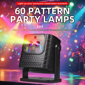 Mini DJ Disco Home Laser Flash Stage Light USB Voice Control Remote Control Birthday Karaoke Christmas Holiday Decoration Home Party Light
