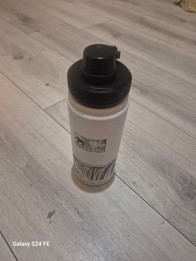 White Insulated Stainless Steel Souvenir Water Bottle - Victoria Falls Zimbabwe