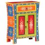 Hand Painted Sideboard 60x30x75 cm Solid Mango Wood Image 10