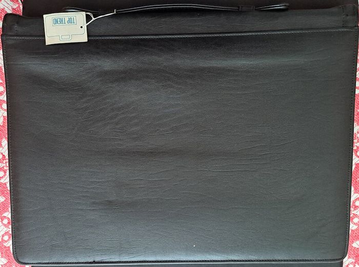 Expanding Leather Briefcase by TopTrend - New Old Stock
