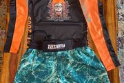 Tatami grappling shorts and rash guard age 9-11