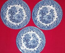 3 Vintage English Ironstone Tableware (Farm Scene)