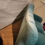 Pair of teal sofas for sale Image 3