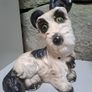 Vintage chalkware terrier dogs Image 2