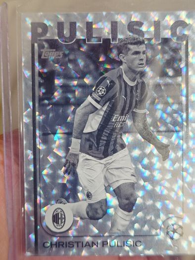 Christian Pulisic 2024-25 Topps UEFA Club Competitions Black White Icy 073/150