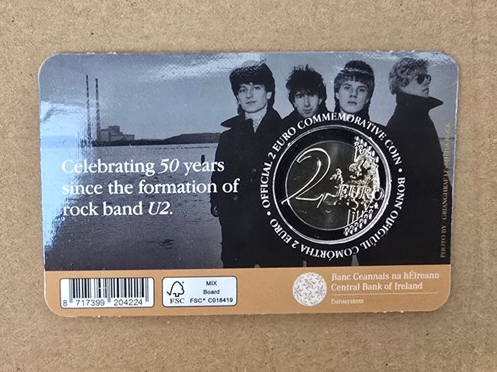 U2 coin 50 anniversary mint