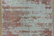 Aged - look Rust coloured rug