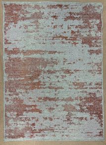 Aged - look Rust coloured rug