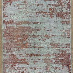 Aged - look Rust coloured rug