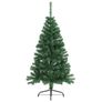 Artificial Half Christmas Tree with Stand Green 120 cm PVC Image 3