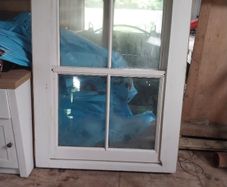 17 hardwood  doubles  glazed sash windows and boxes