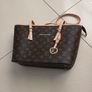Louis Vitton  (Not Real) Handbag & Matching Purse. Image 2