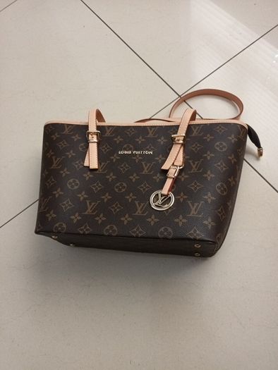 Louis Vitton  (Not Real) Handbag & Matching Purse.