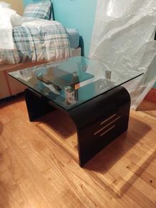2 Glass Top Coffee Tables