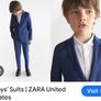 Zara boys suit worn once Image 2