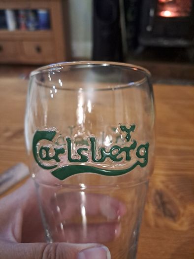 Vintage Carlsberg pint glass