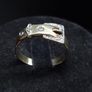 Vintage 9ct Gold Belt Buckle Ring Size 58 Image 2