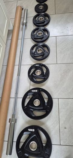 brand new olympic tri grip weight set  B