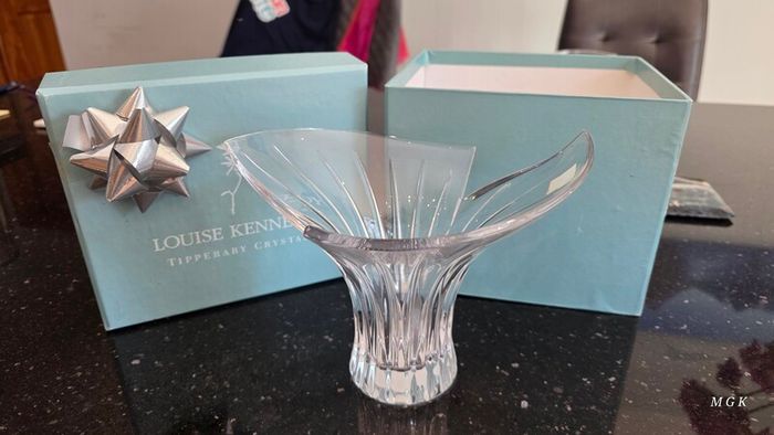 Louise Kennedy crystal vase