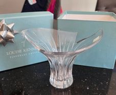Louise Kennedy crystal vase