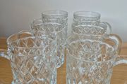 Six Tankard Glasses