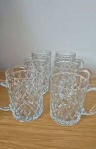 Six Tankard Glasses
