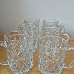 Six Tankard Glasses