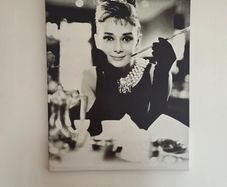 Audrey Hepburn Breakfast At Tiffany's canvas print