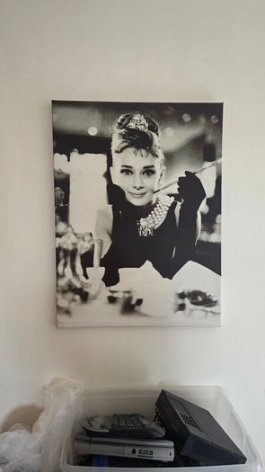 Audrey Hepburn Breakfast At Tiffany's canvas print