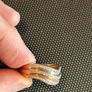 Ladies 9ct Gold Diamond Ring yellow white and rose gold top Image 5