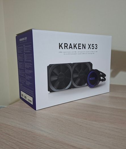 NZXT Kraken X53 240mm AIO RGB CPU Liquid Cooler - 2 Aer RGB V2 120mm Radiator Fans Included