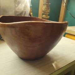 mid century teak wooden bowl