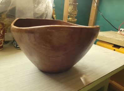 mid century teak wooden bowl