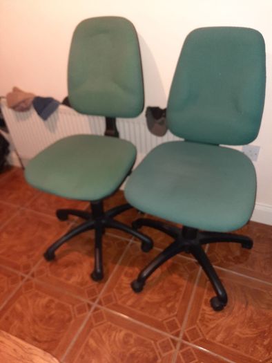 pair of office chairs