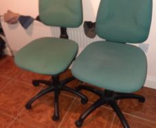 pair of office chairs