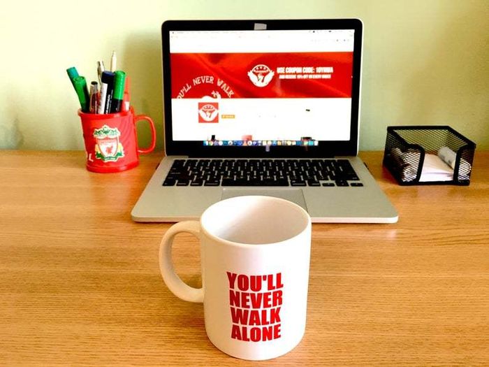 You'll never walk alone Soccer Coffee Mug for Liverpool FC fans YNWA