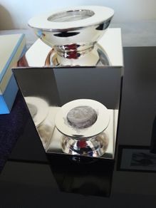 Newbridge silver square candle holder