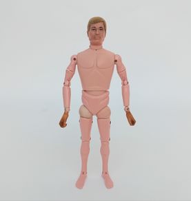 Palitoy Action Man Flocked Hair Blonde Gripping Hands
