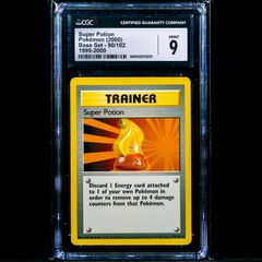 Super Potion 90/102 1999-2000 CGC 9 Mint Uncommon WOTC Base Set 1999 Pokemon Card Vintage Graded