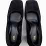 Leather heel shoes Image 5