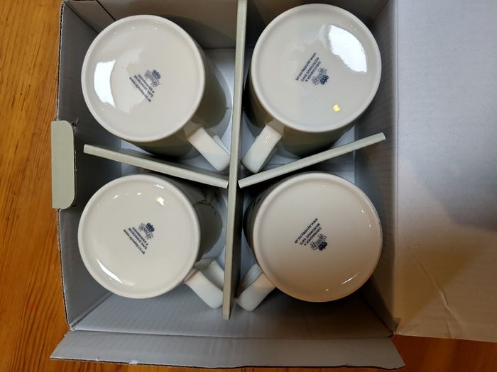 Camile pale jade mugs set of four