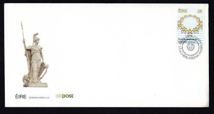 1989 Ireland Commemoration of the European Elections Commemorative Stamp An Post First Day Cover (FDC)