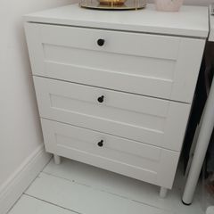 IKEA chest of 3 deep drawers  60cm W x 57cm D x  73cm H inc legs