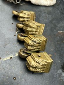 Solid Brass Lion Paw/Claw Castors